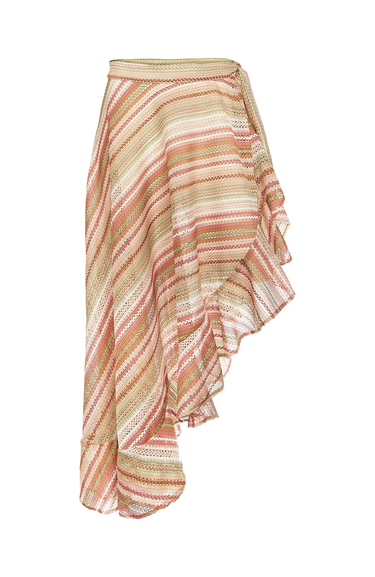 Saladita Spring Multicolor Ruffle Skirt by Sanlier