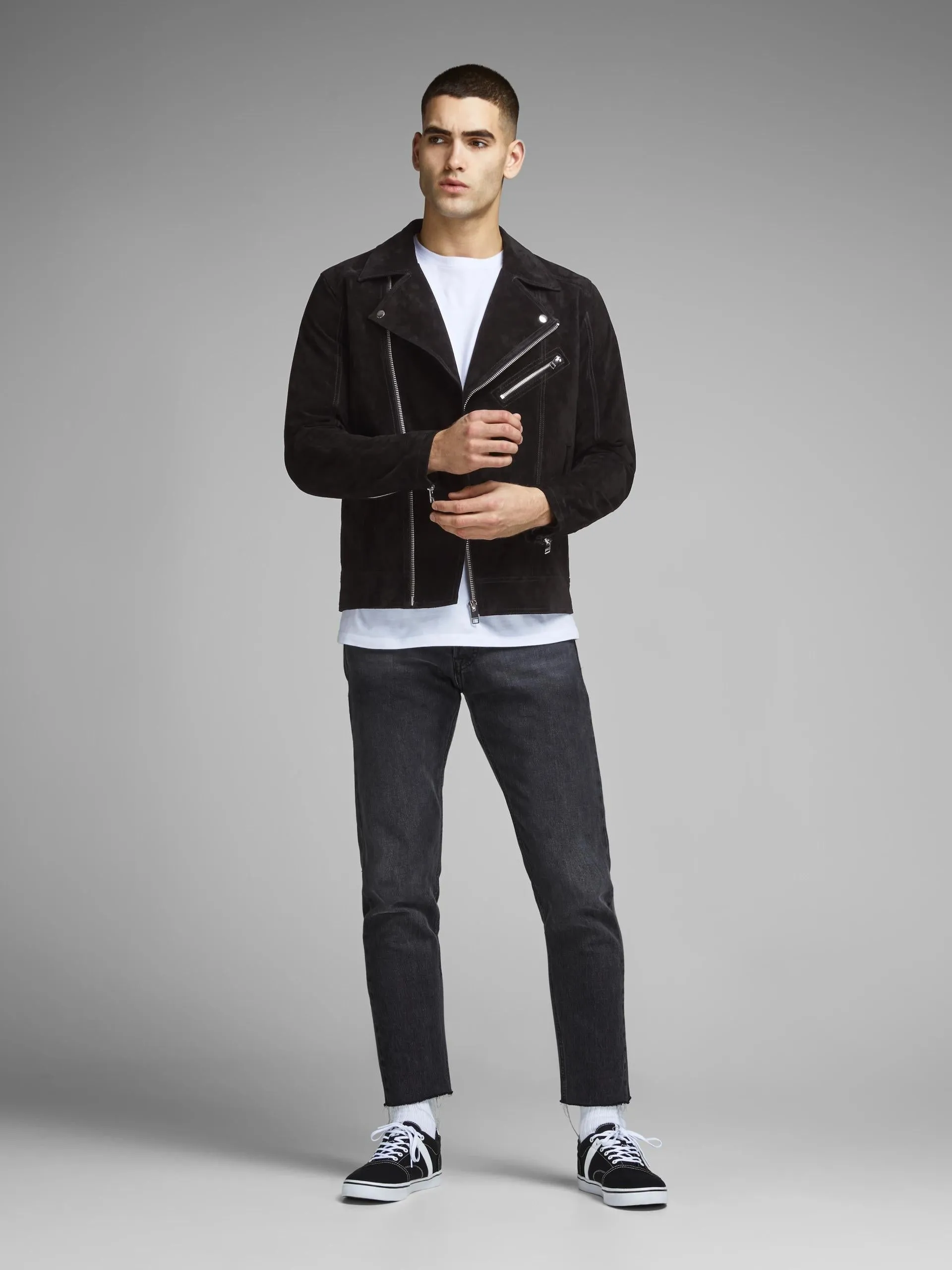 Suede Style Leather Jacket by TJS
