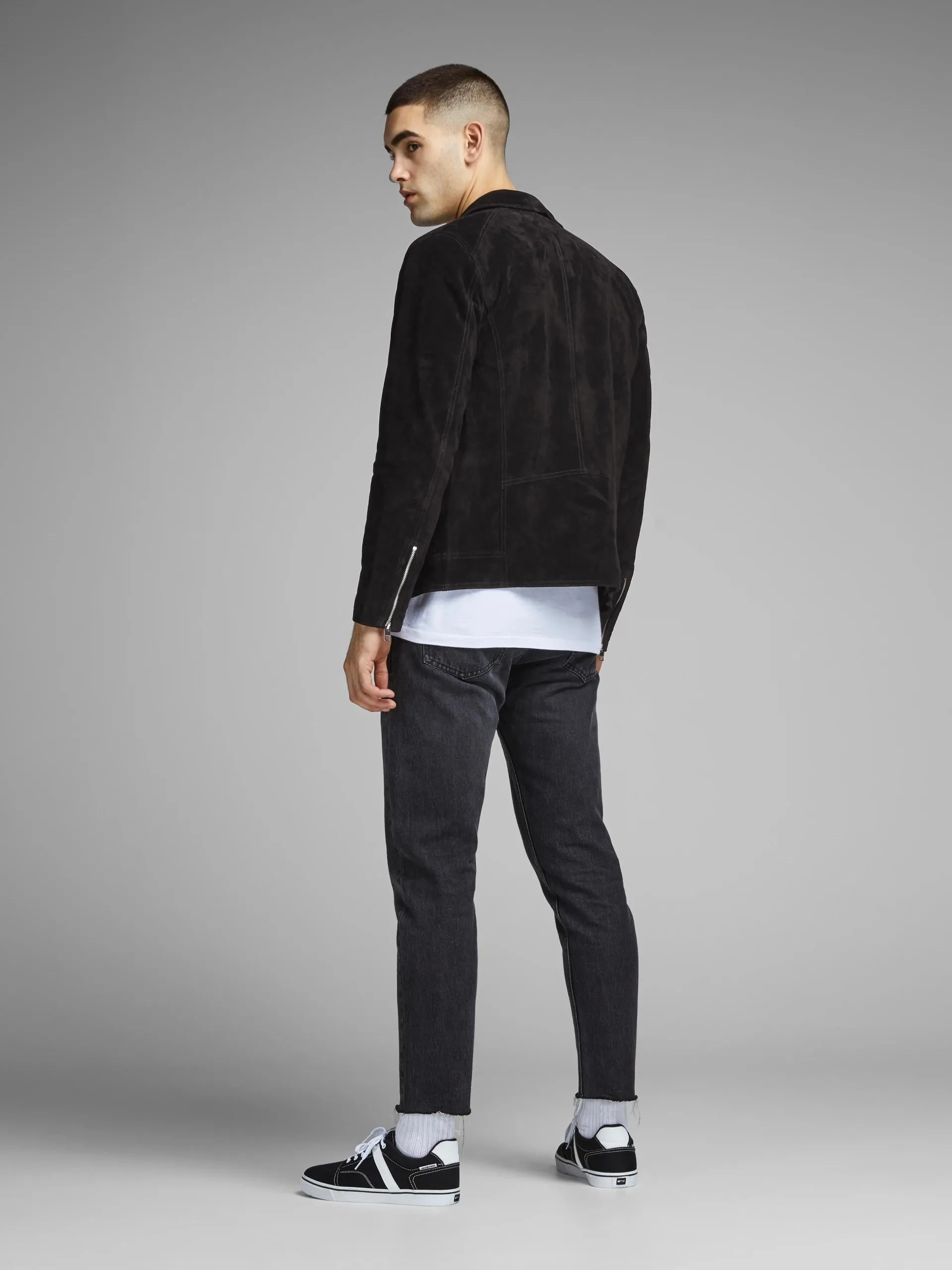 Suede Style Leather Jacket by TJS