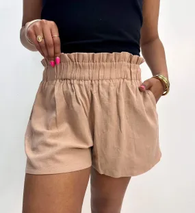 Table For Two Shorts Tan
