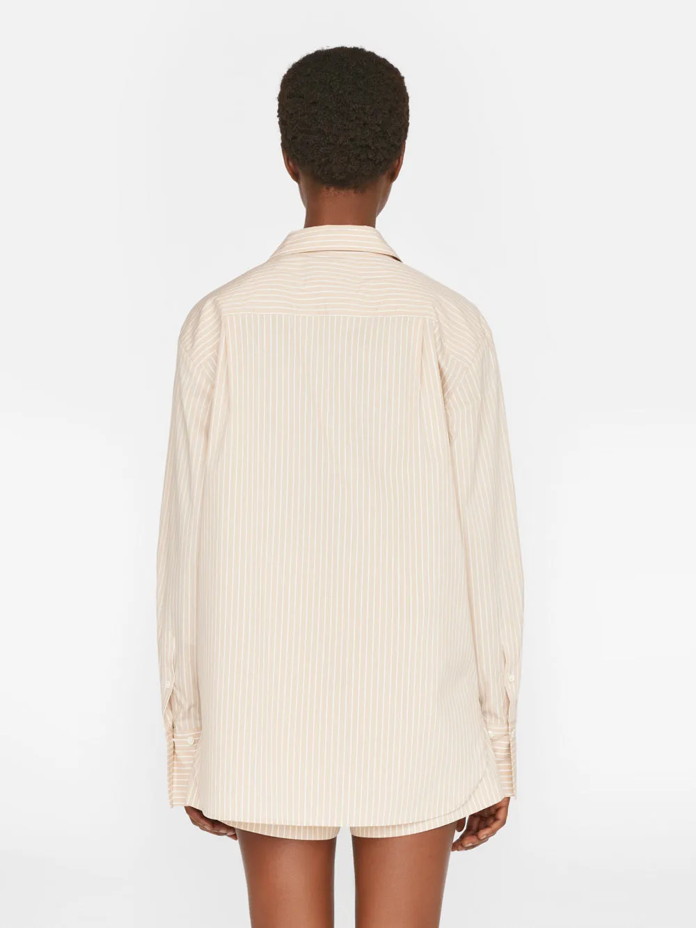 The Oversized Shirt -- Sand Multi