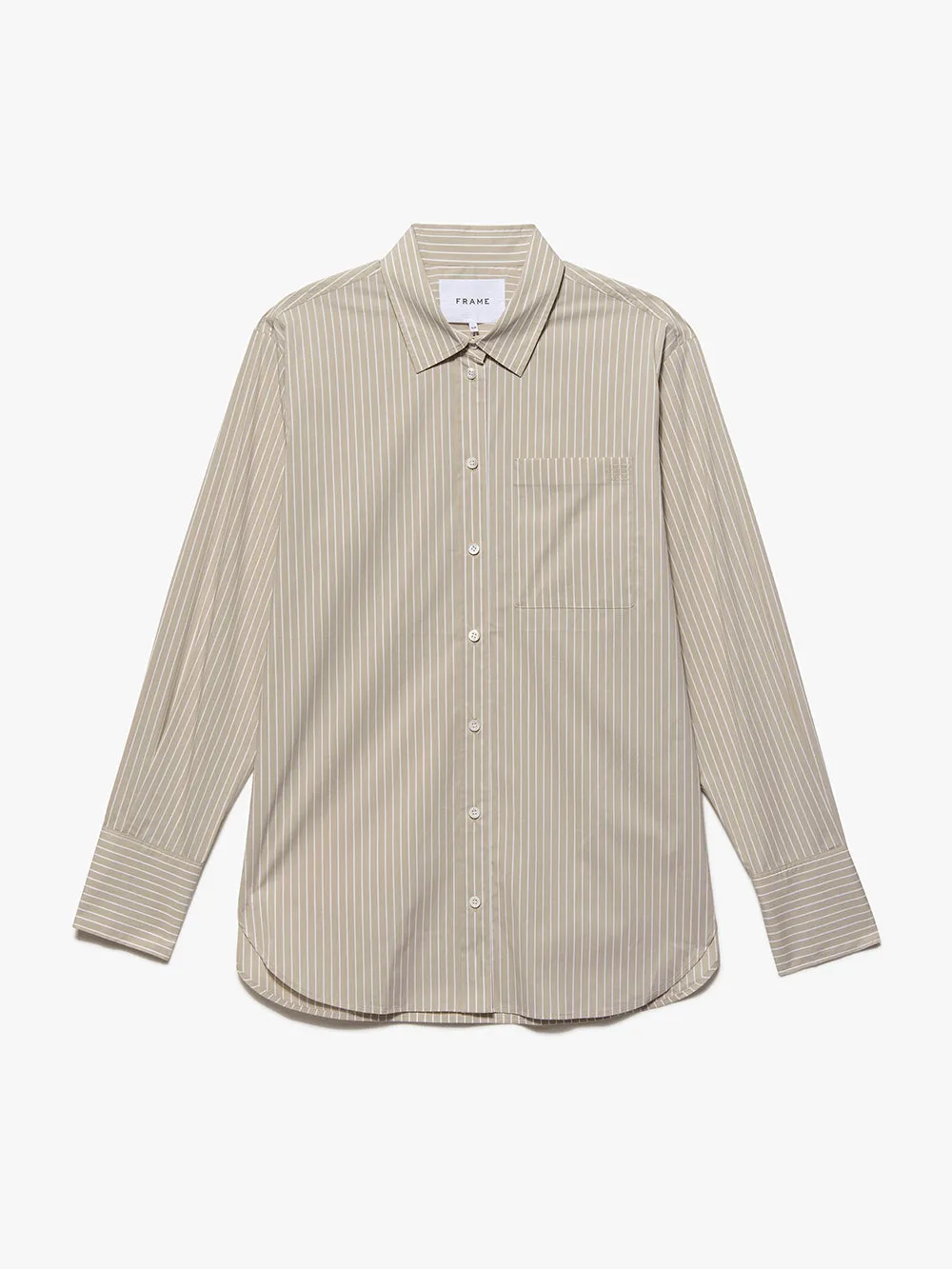 The Oversized Shirt -- Sand Multi