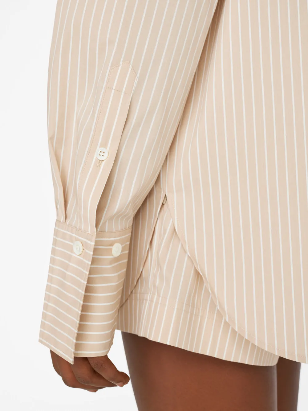 The Oversized Shirt -- Sand Multi