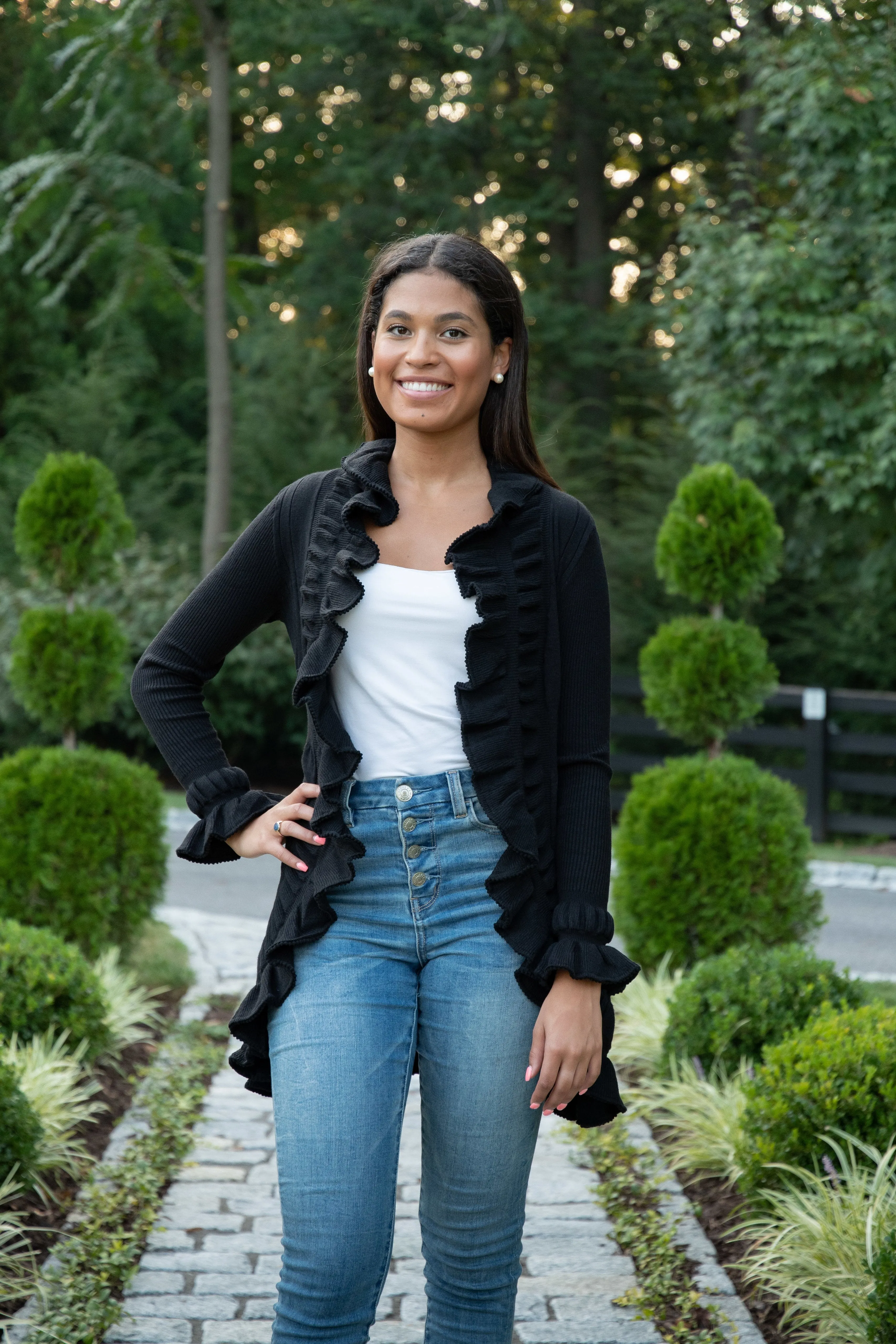 The Paige Ruffle Cardigan