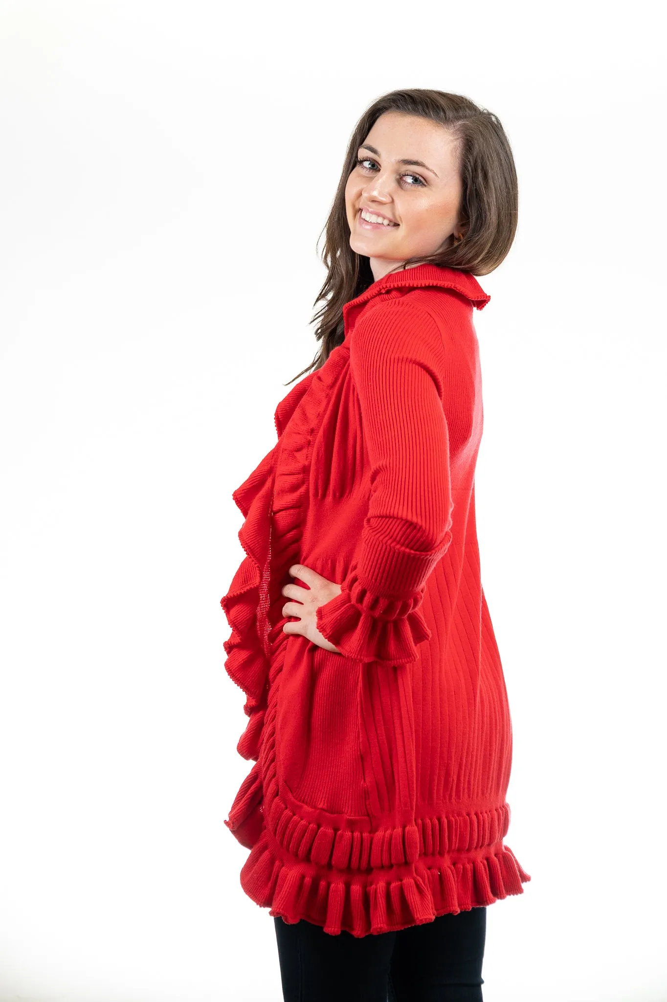 The Paige Ruffle Cardigan