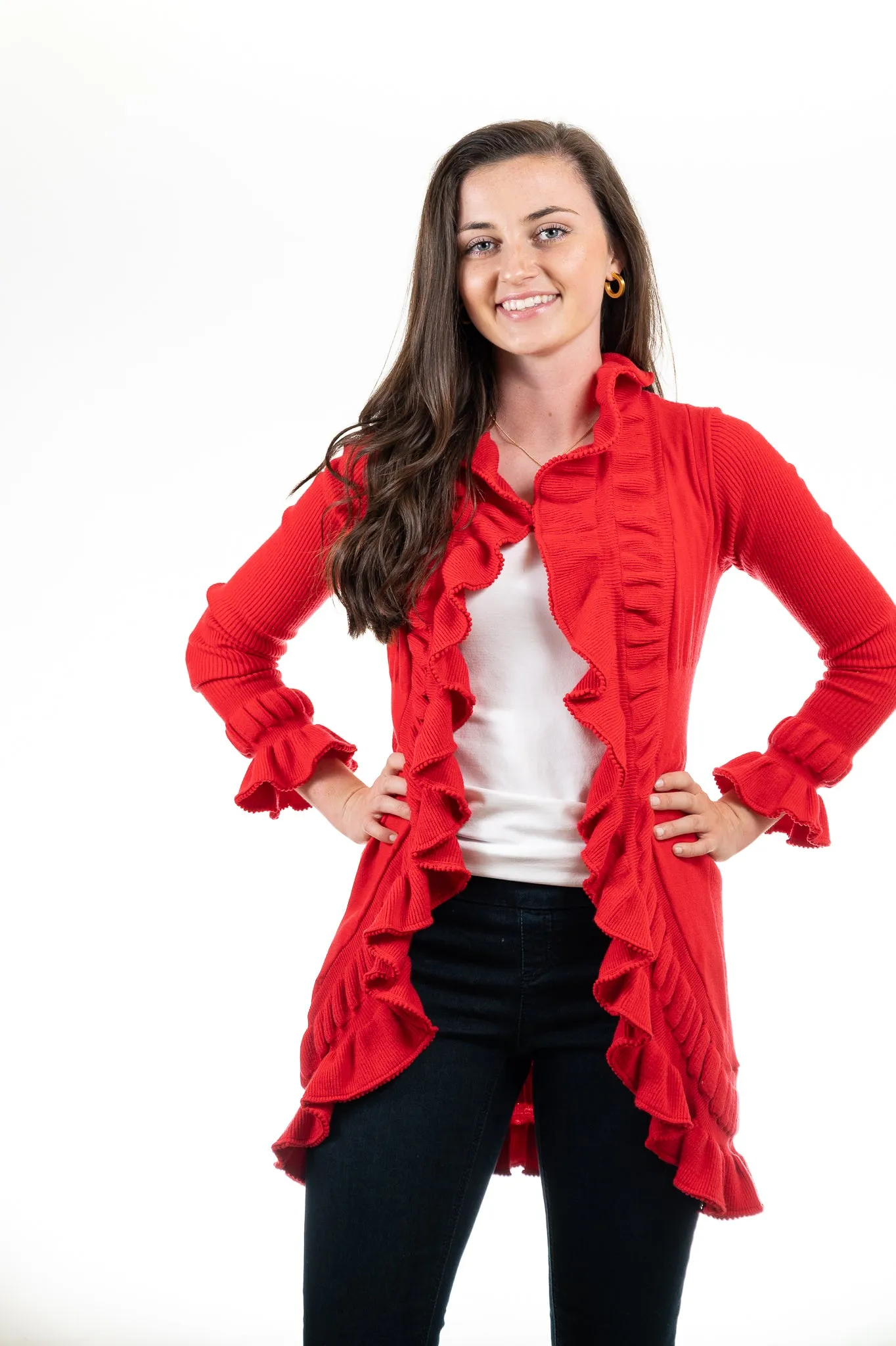 The Paige Ruffle Cardigan