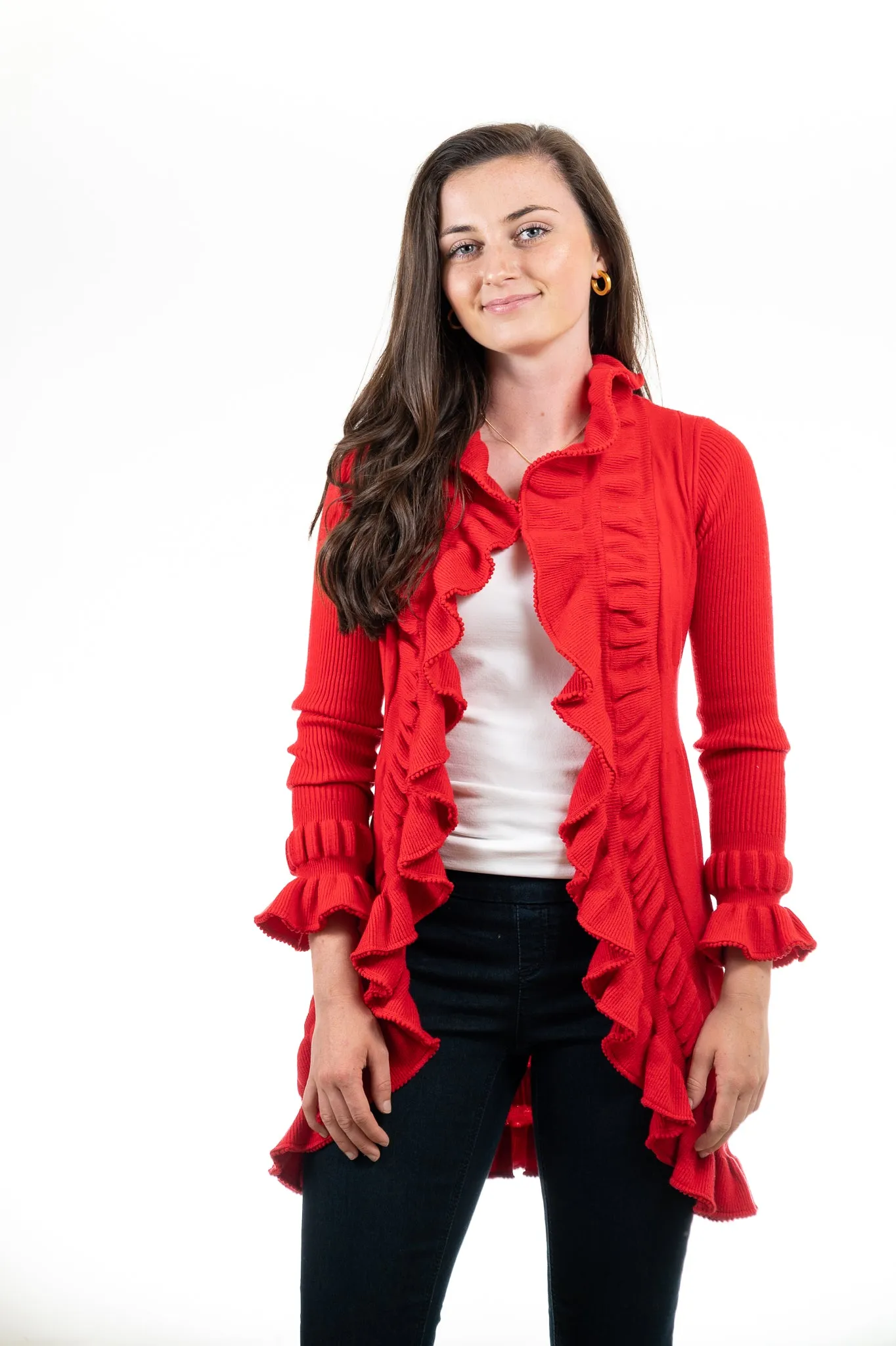 The Paige Ruffle Cardigan