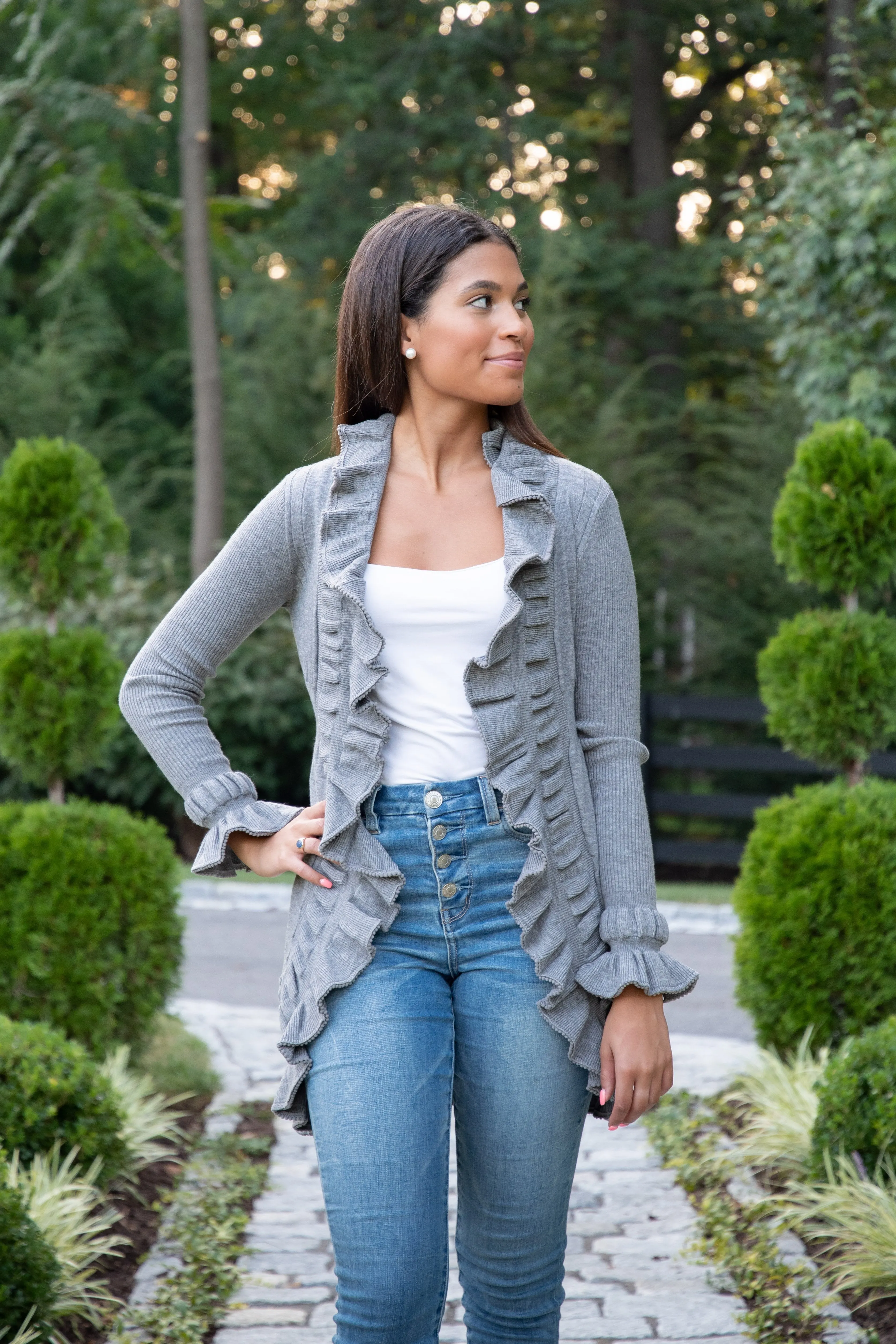 The Paige Ruffle Cardigan