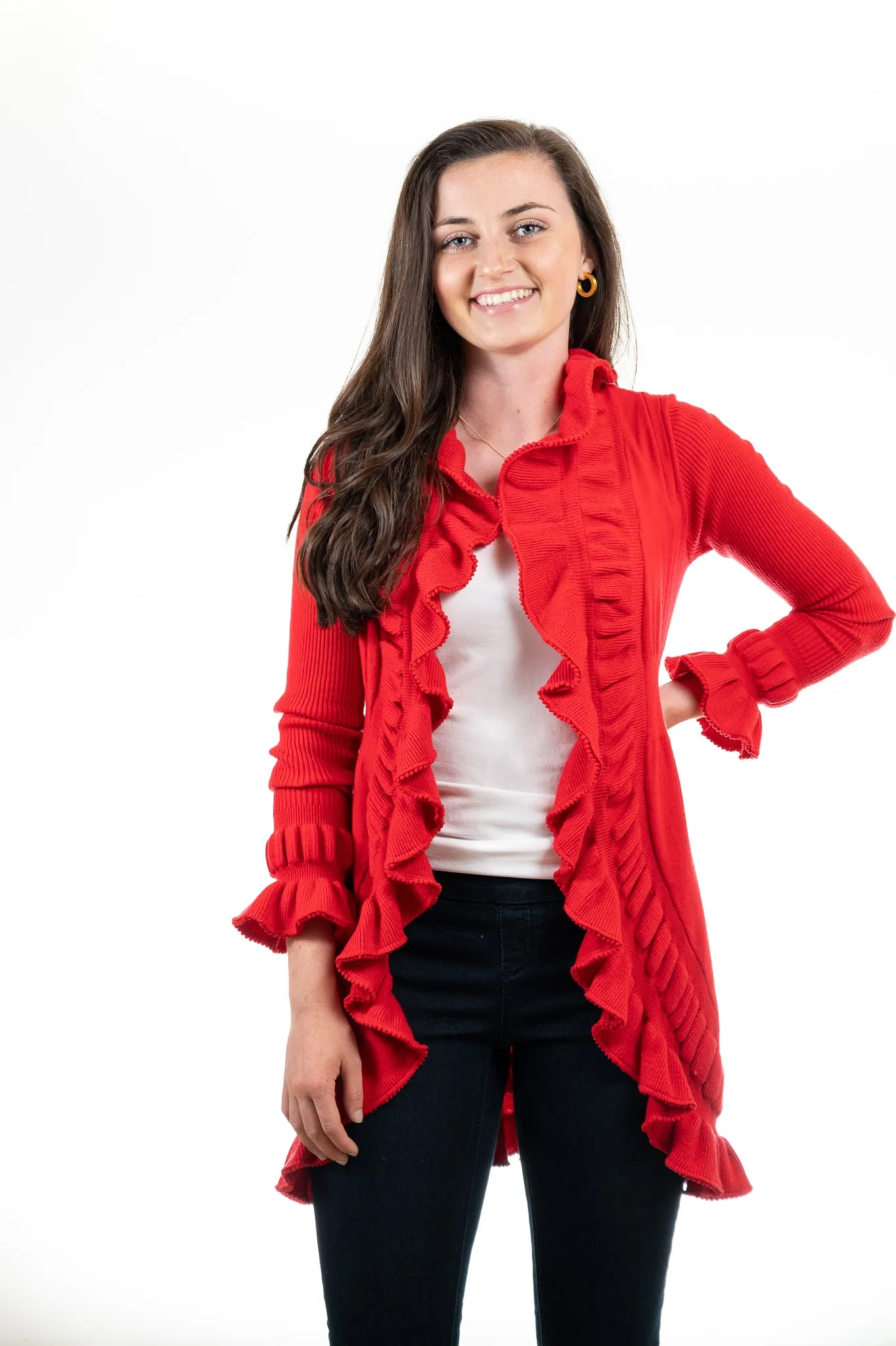 The Paige Ruffle Cardigan