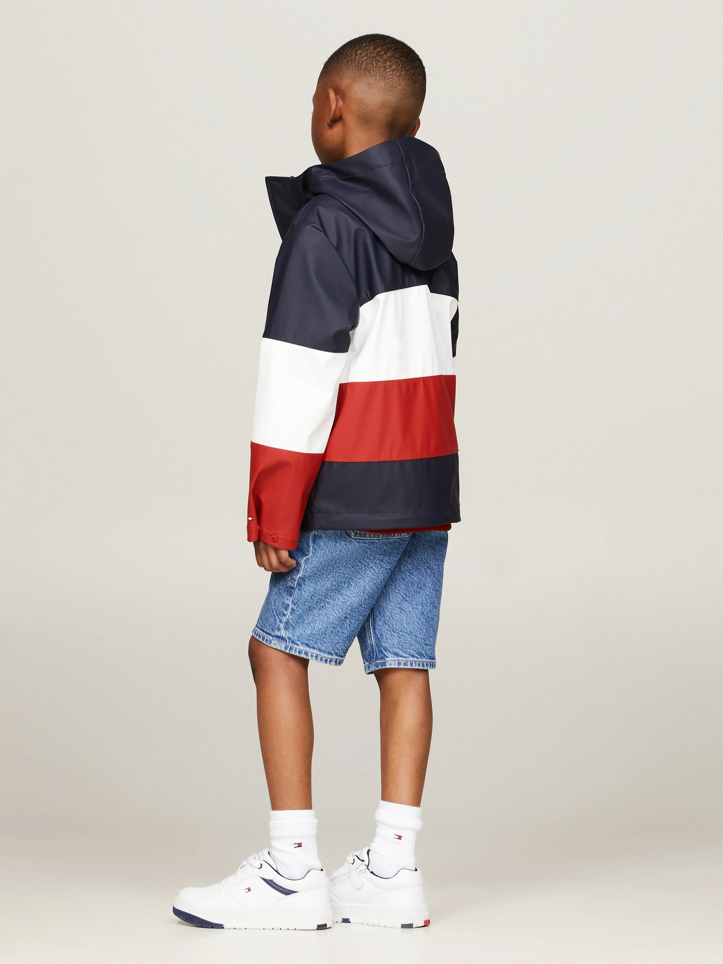Tommy Hilfiger Kids Colourblock Windbreaker in Multicolour
