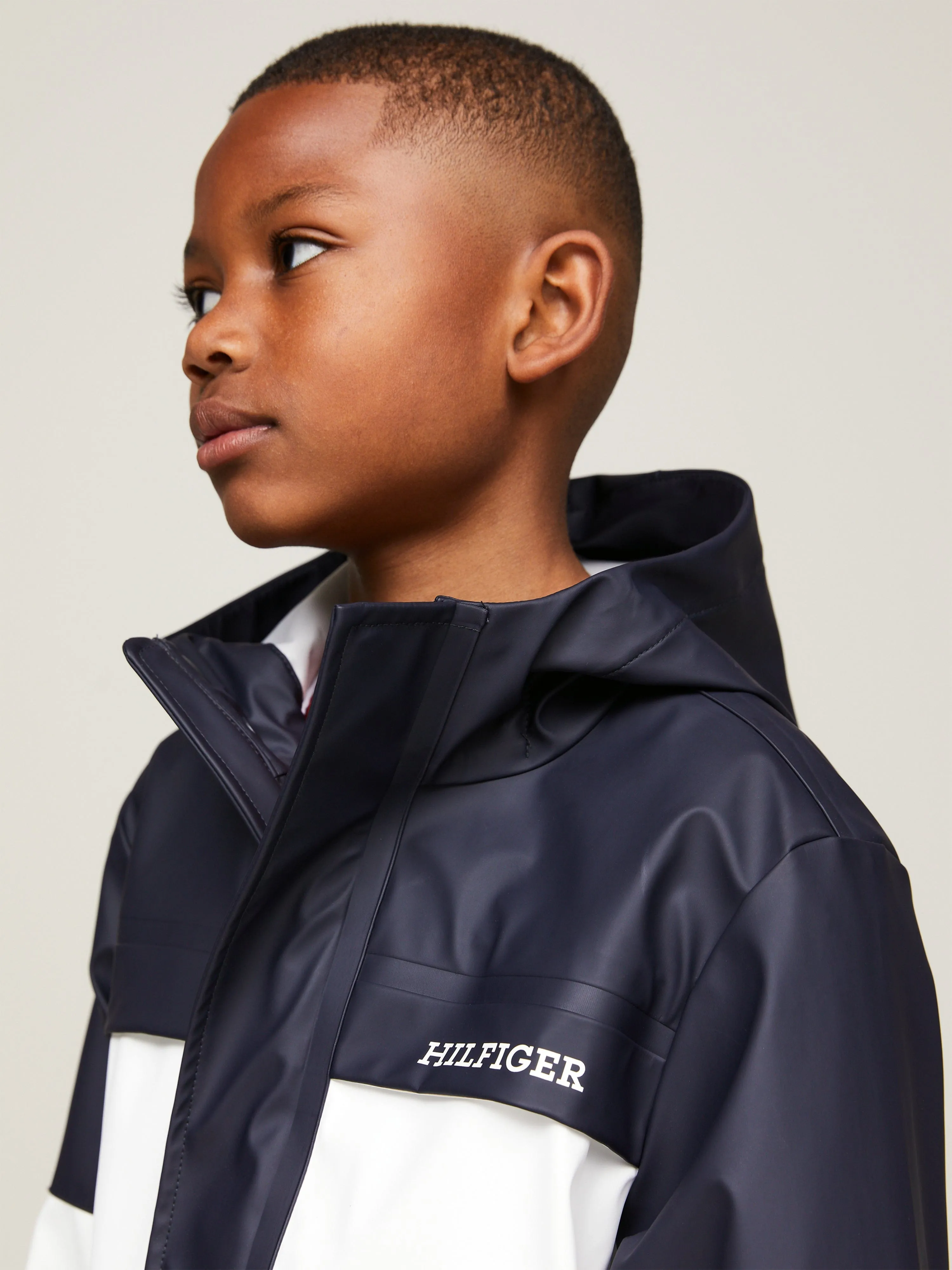 Tommy Hilfiger Kids Colourblock Windbreaker in Multicolour