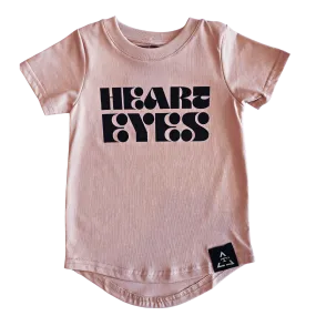Trilogy Design Co - Heart Eyes Tee in Powdered Pink