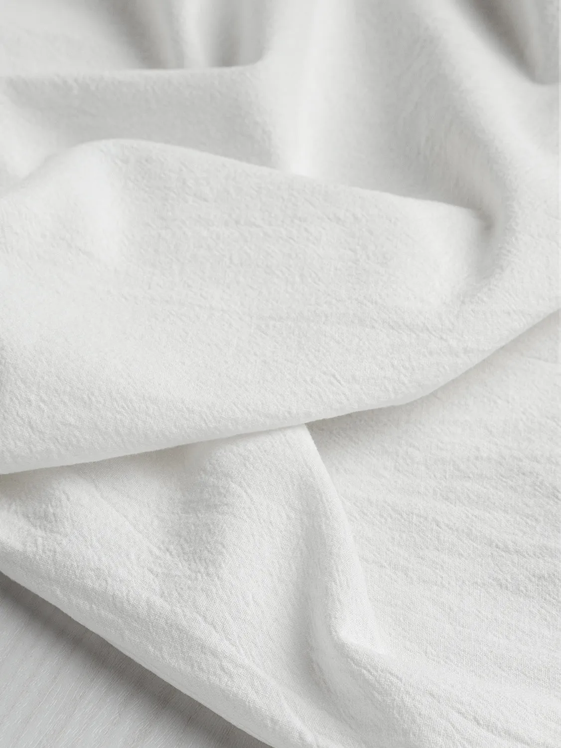 Tumbled Non Stretch Cotton - Ivory