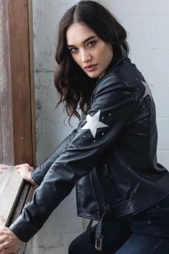 UNIQUE STYLE STAR LEATHER JACKET