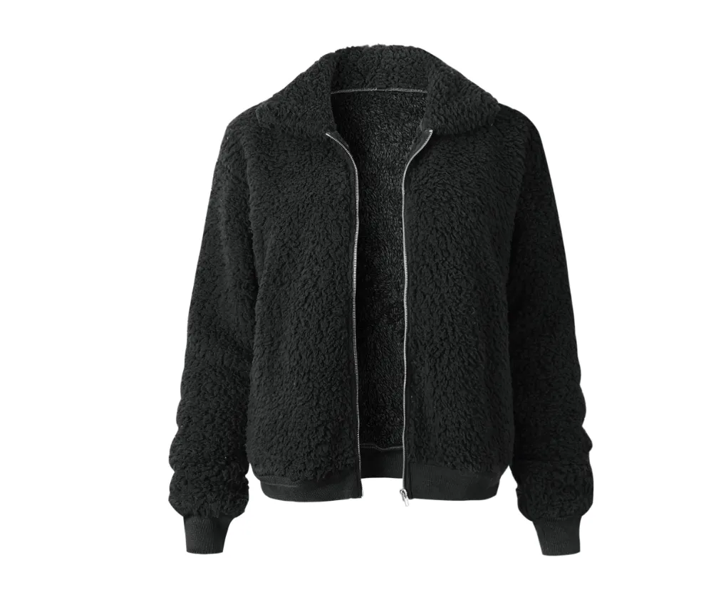 Velvet Lapel Short Jacket For Women's-GlamzLife