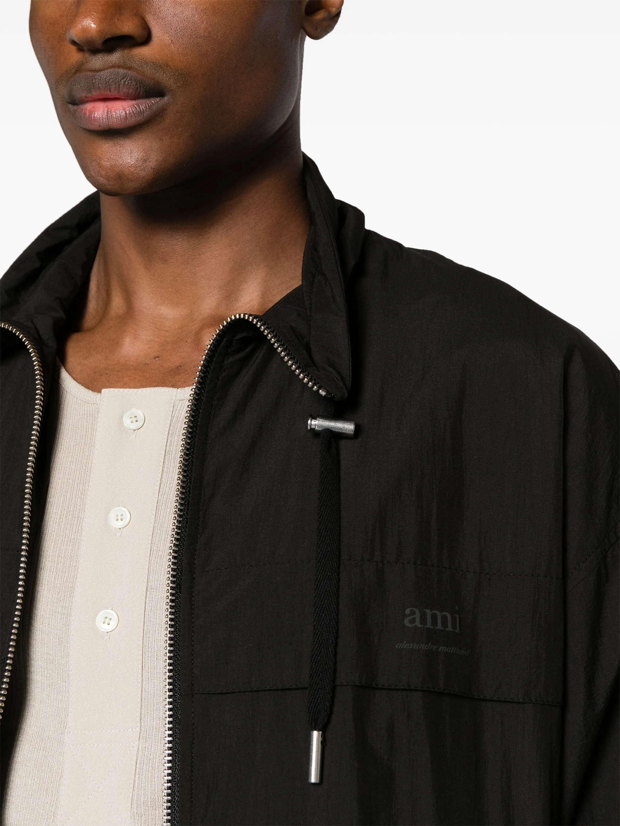 Zipped Windbreaker